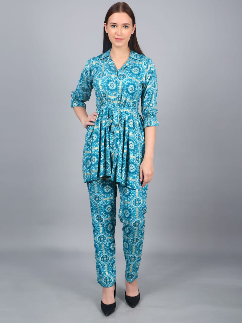 Designer co-ord set with exclusive print