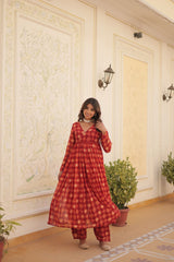 PREMIUM READYMADE ALIA CUT GOWN WITH DUPATTA SET