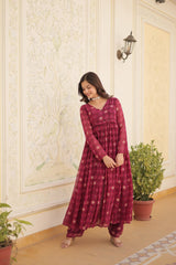 PREMIUM READYMADE ALIA CUT GOWN WITH DUPATTA SET