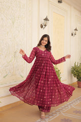 PREMIUM READYMADE ALIA CUT GOWN WITH DUPATTA SET