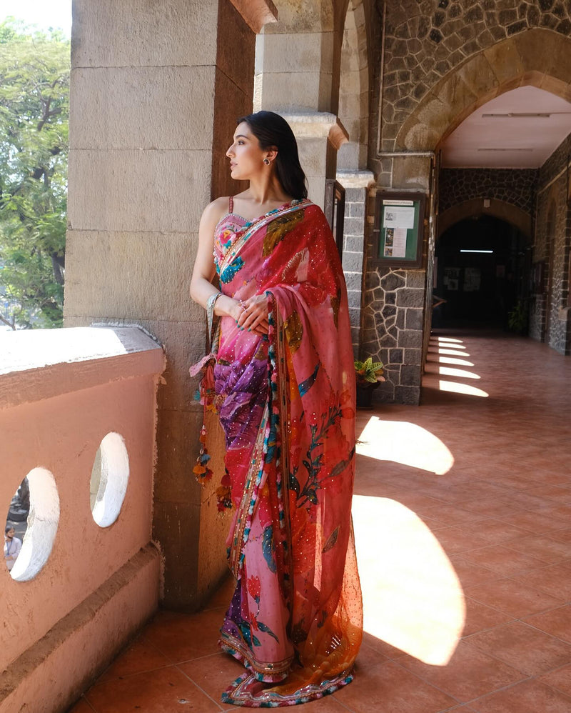 PRESENTING EXCLUSIVE DESIGNER SAREE STARING SARA ALI KHAN