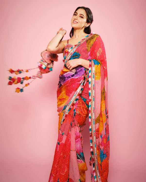 PRESENTING EXCLUSIVE DESIGNER SAREE STARING SARA ALI KHAN