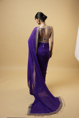 PRESENTING EXCLUSIVE GEORGETTE DESIGNER SAREE STARING MALAIKA ARORA