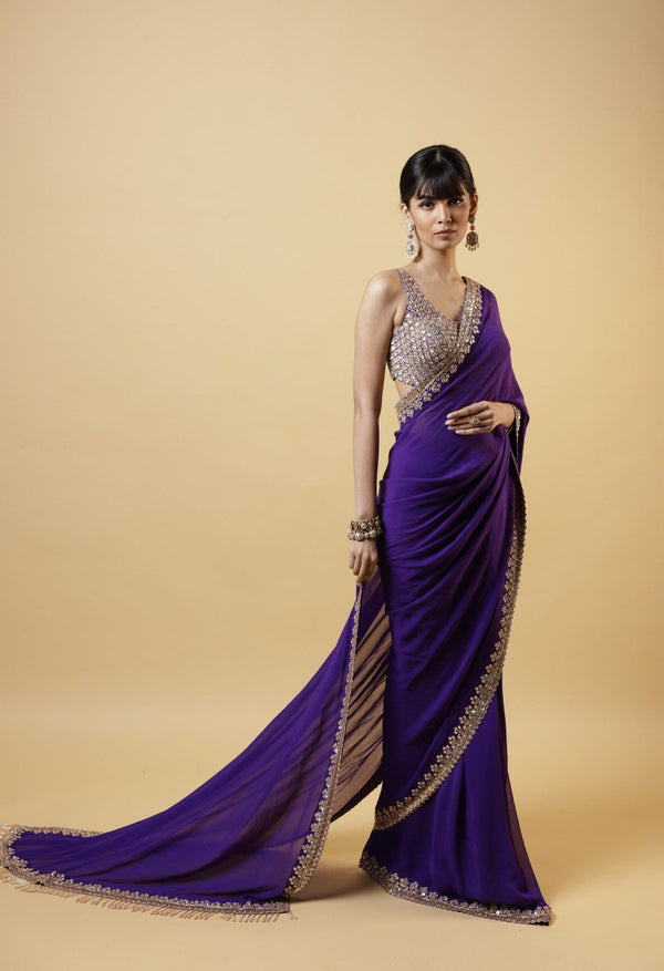 PRESENTING EXCLUSIVE GEORGETTE DESIGNER SAREE STARING MALAIKA ARORA