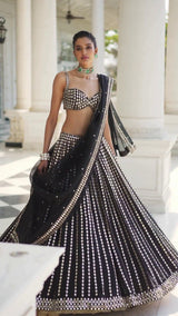 PRESENTING NEW PARTY WEAR ORGANZA SILK LEHENGA CHOLI