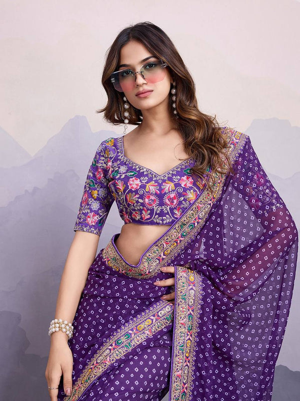 PRESENTING NEW CASUAL WEAR GEORGETTE PRINTED DESIGNER SAREE