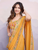 PRESENTING NEW CASUAL WEAR GEORGETTE PRINTED DESIGNER SAREE