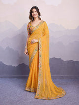 PRESENTING NEW CASUAL WEAR GEORGETTE PRINTED DESIGNER SAREE