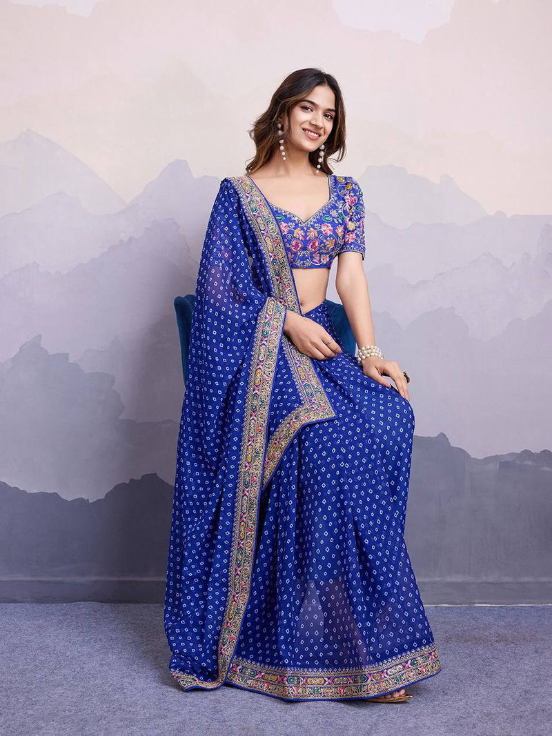 PRESENTING NEW CASUAL WEAR GEORGETTE PRINTED DESIGNER SAREE