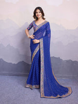 PRESENTING NEW CASUAL WEAR GEORGETTE PRINTED DESIGNER SAREE