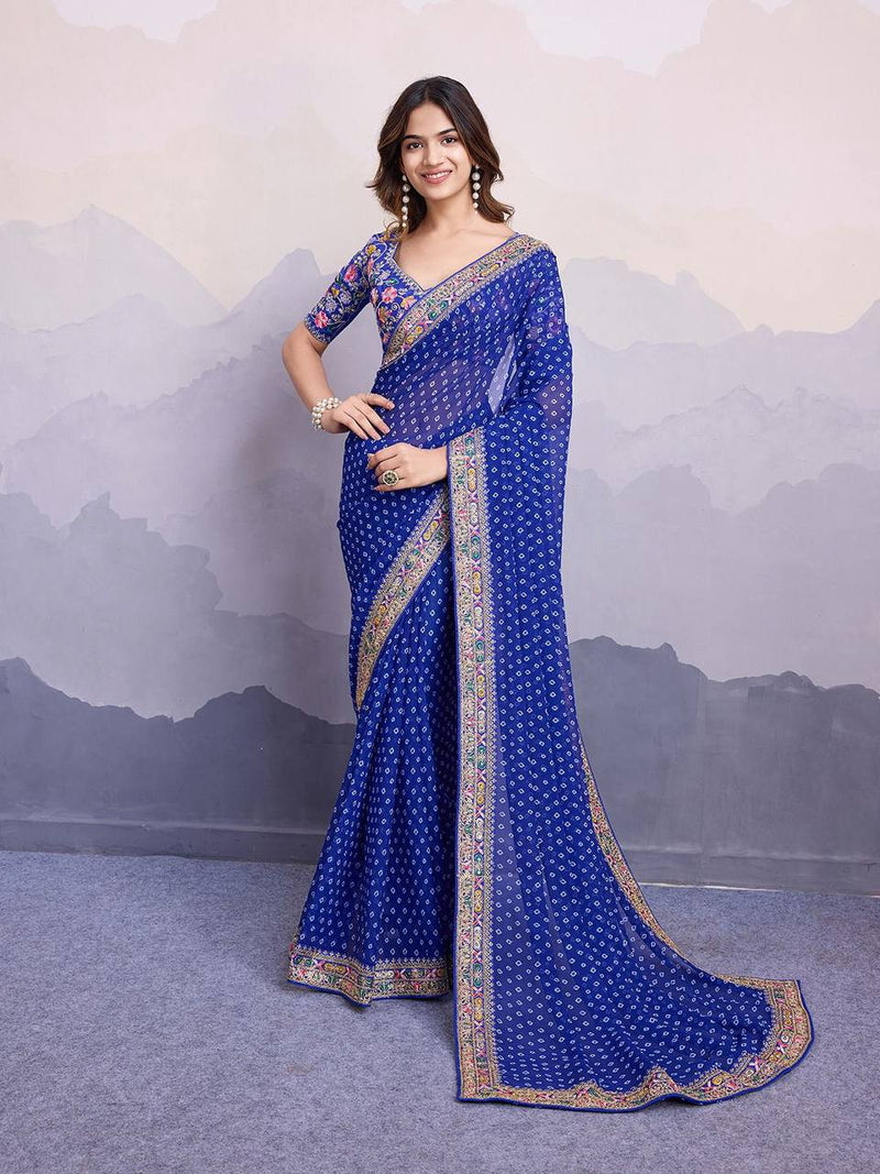 PRESENTING NEW CASUAL WEAR GEORGETTE PRINTED DESIGNER SAREE