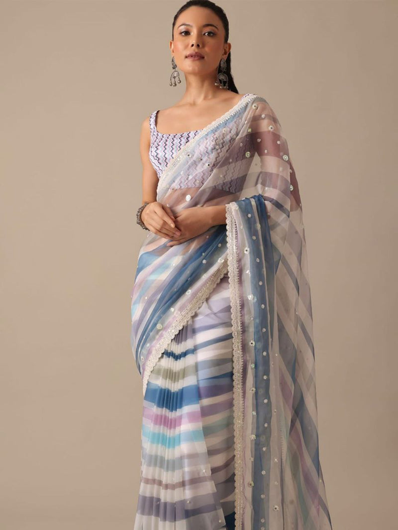 PRESENTING SUPER HIT JIMMY CHU EMBROIDERY DESIGNER SAREE