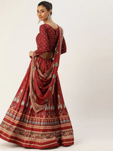 Vaishali silk Printed Lehenga choli