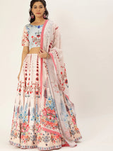 Vaishali silk Printed Lehenga choli