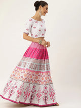 Vaishali silk Printed Lehenga choli