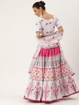 Vaishali silk Printed Lehenga choli