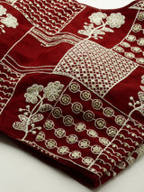 Pure Cotton lehenga beautified with heavy handmade tassels Two Piece Set Lehenga