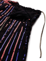 Glamorous Blooming Georgette Sequins Embroidered Work Lehenga Choli