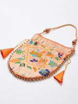 Traditional jacquard embellished with zari weaving work Pathani Lehenga Choli