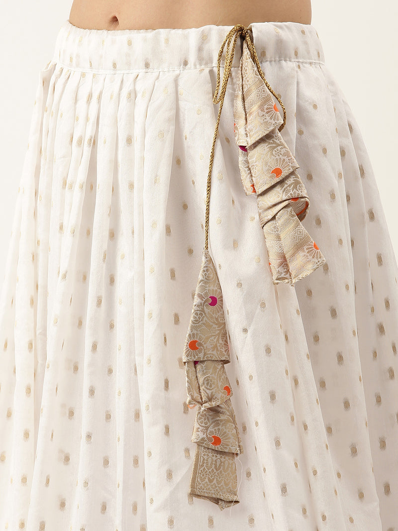 Limelight nylon silk decked with zari weaving work Lehenga Choli